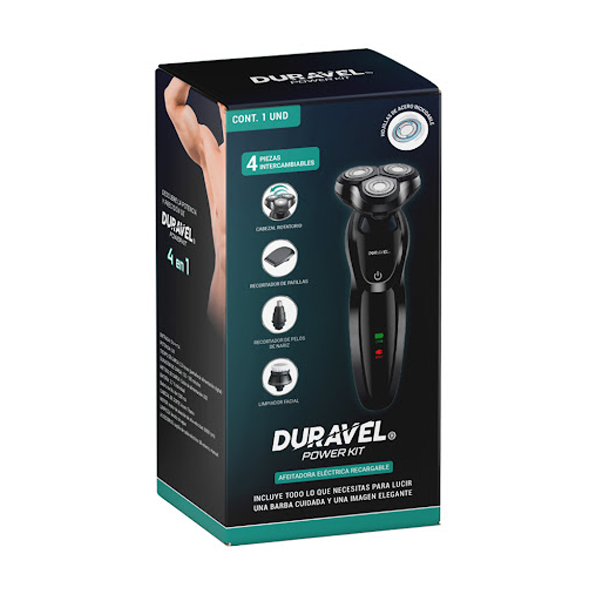 Duravel Afeitadora Electrica Recargable X 4 Piezas
