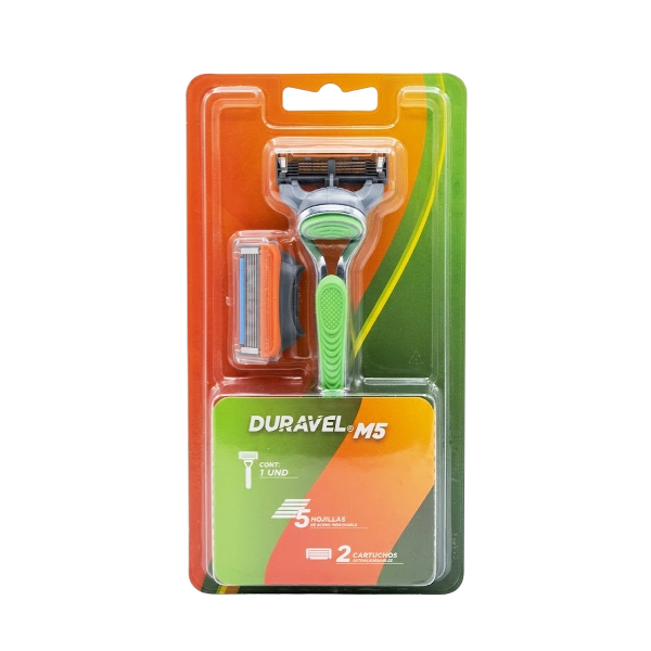 Duravel Afeitadora M5 X 5 Hojillas +2 Carcuchos