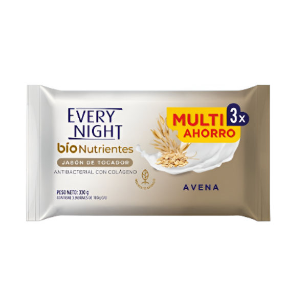 Every Night Jabon Bio Avena X 3 Unidades