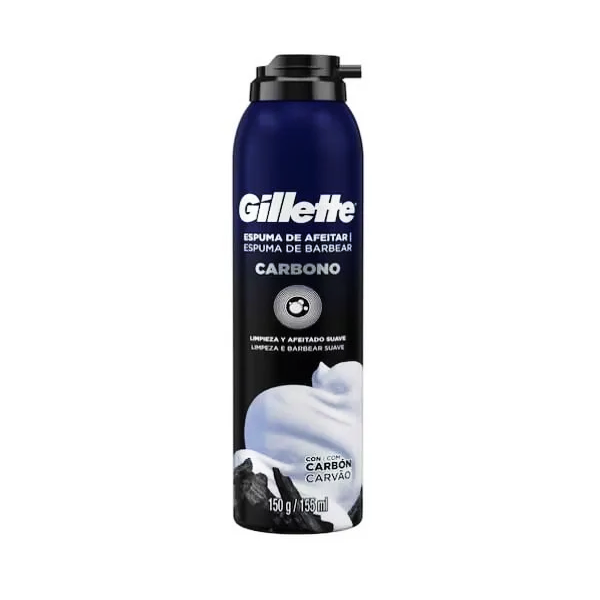 Gillette Espuma Para Afeitar Carbon 155Ml.