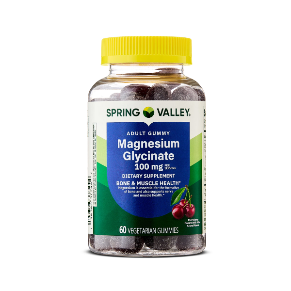 Glicinato De Magnecio 100Mg X 60Gomitas Spring Valley