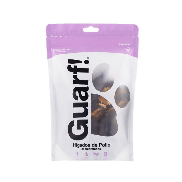 Guarf Snack Para Perros De Higados De Pollo X 160Gr