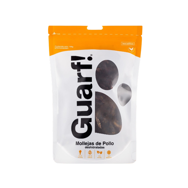 Guarf Snack Para Perros De Mollejas De Pollo X 100Gr
