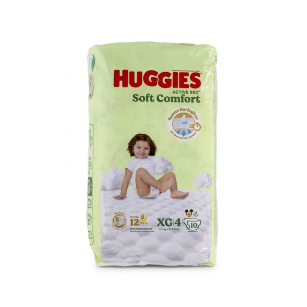 Huggies Pañal Soft Comfort T.Xg X 10Und