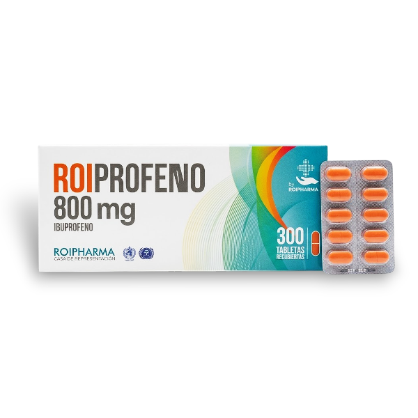Ibuprofeno 800Mg X 10 Tabletas Roipharma