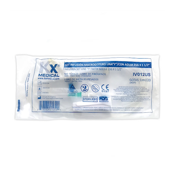Macrogotero (20 Gotas Set De Infusión) Kx Medical