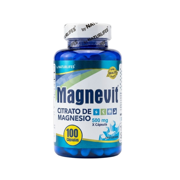 Magnevit Citrato De Magnesio 500Mg X 100 Cápsulas Natur Life´S