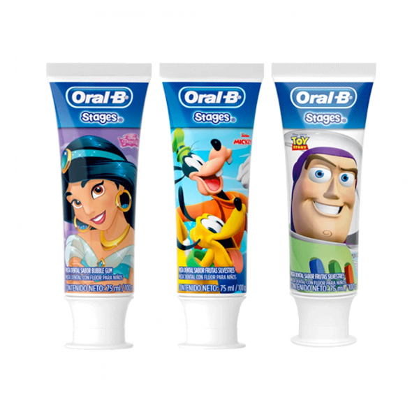Oral-B Crema Dental Kids Disney Princess Sabor Bubble Gum 100Gr