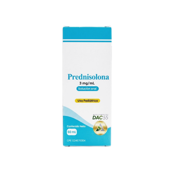 Prednisolona Jarabe Pediátrico 3Mg/Ml X 60Ml Dacc
