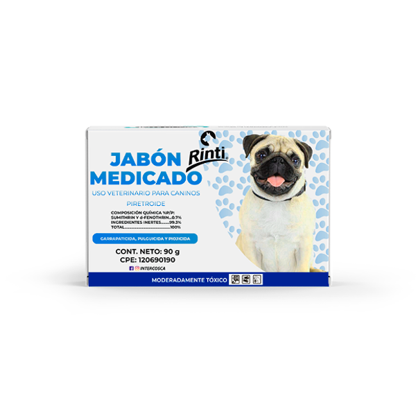 Rinti Jabon Medicado Para Canino 90Gr