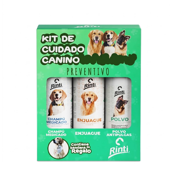 Rinti Kit Cuidado Canino Preventivo X 3Unds.