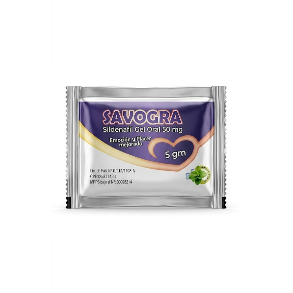 Savogra 50Mg Gel Oral S./Menta X 1 Sobre Bc Group Medical