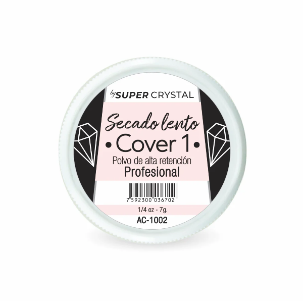 Super Crystal Polvo De Resina Cover N-1 Secado Lento 7Gr.