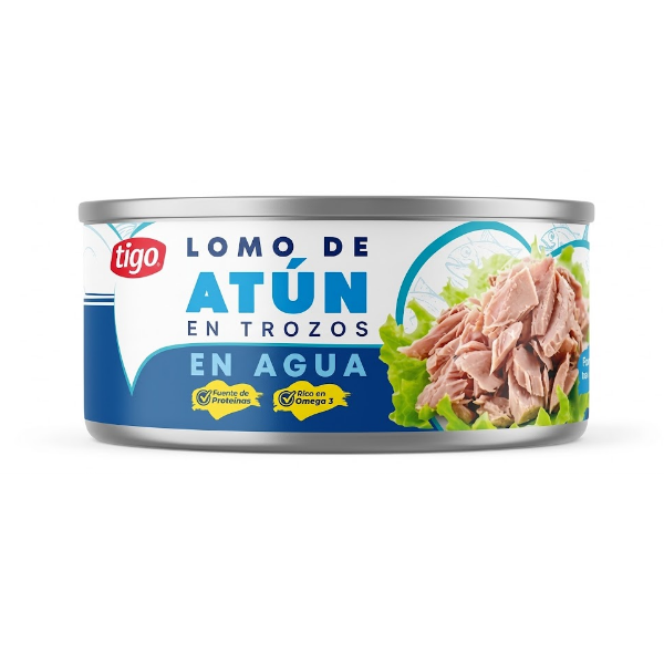 Tigo Atun En Trozos E./Agua 160Gr.