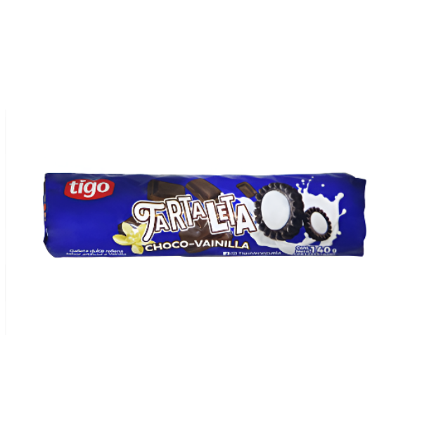 Tigo Galletas Tartaleta Sabor Choco-Vainilla 140Gr.