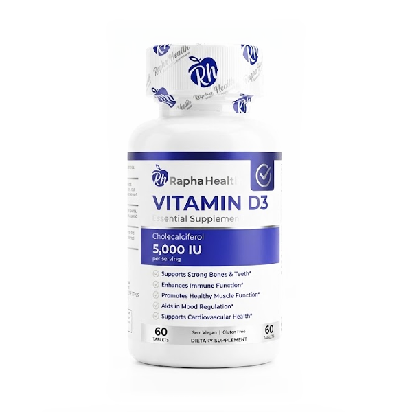Vitamin D3 5000 Iu X 60 Cápsulas  Rapha Health