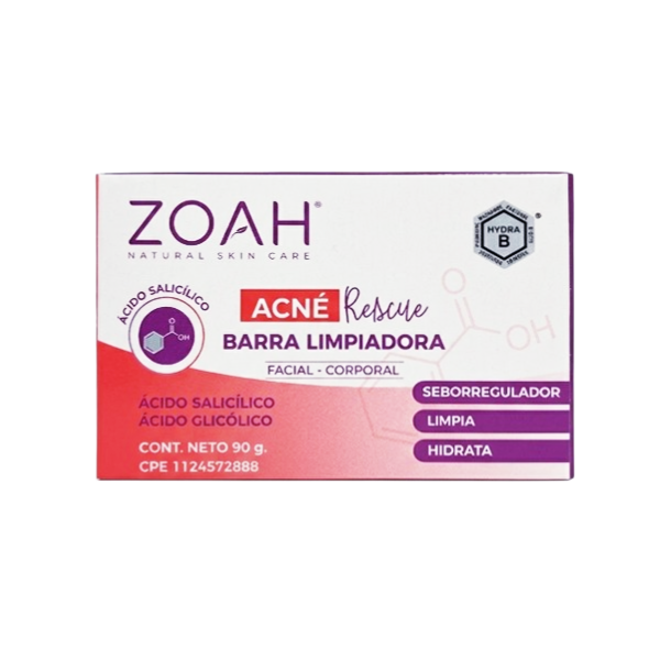 Zoah Jabón En Barra Acne Resuce 90Gr