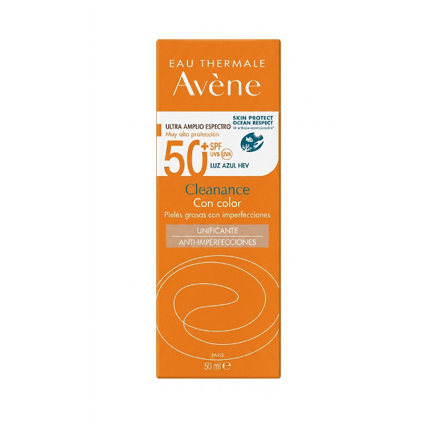 Avene Protector Solar Con Color Para Piel Grasa 50Spf 50Ml