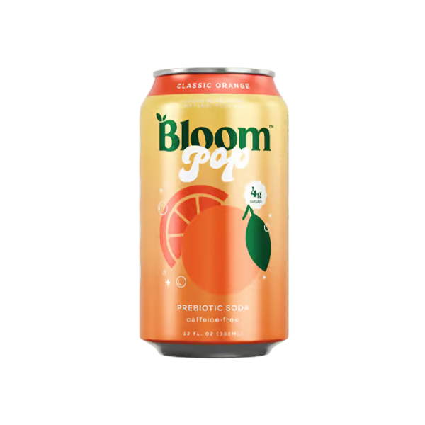 Bloom Pop Sparkling Bebida Energetica Classic Orange 355Ml