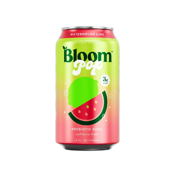 Bloom Pop Sparkling Bebida Energetica Watermelon Lime 355Ml