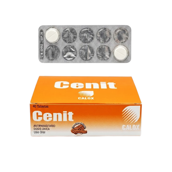 Cenit-Antiparasitario X 2 Tabletas (Uso Veterinario) Calox