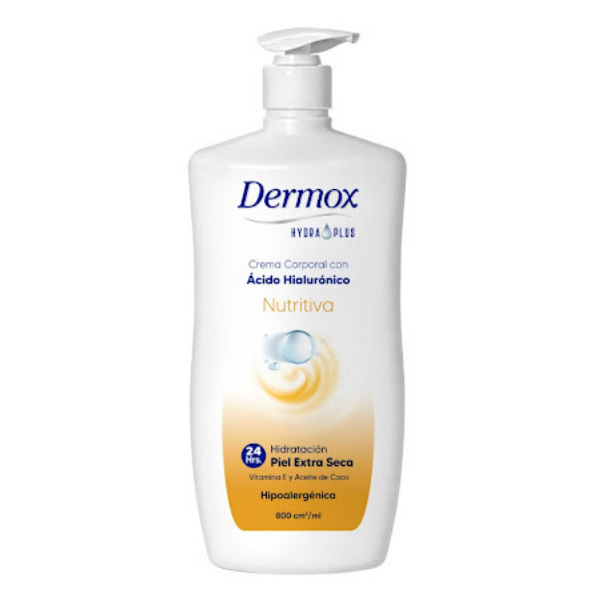 Dermox Loción Corporal Hydra Plus Nutritiva Coco 800Ml