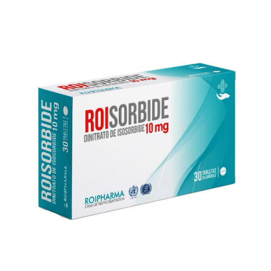 Dinitrato De Isosorbide 10Mg X 30 Tabletas  Roipharma