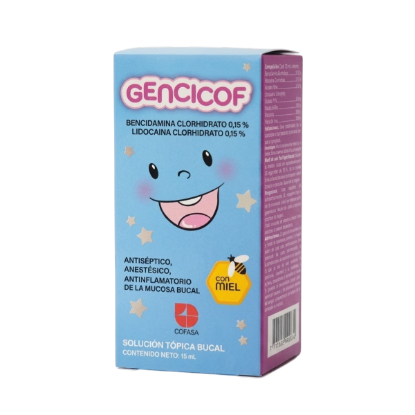 Gencicof 0.15%-0.15% Solución Tópica X 15Ml Cofasa