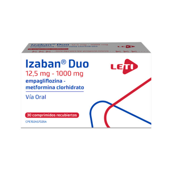 Izaban Duo 12.5Mg/1000Mg X 30Comp.Rec Leti