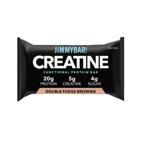 Jimmybar Creatine Protein Bar Sabor Double Fudge Brownie X 58Gr.