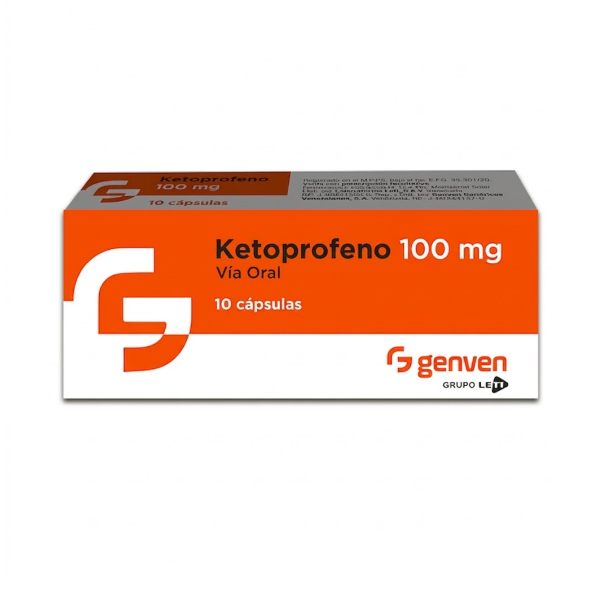 Ketoprofeno 100Mg X 10Caps. Genven