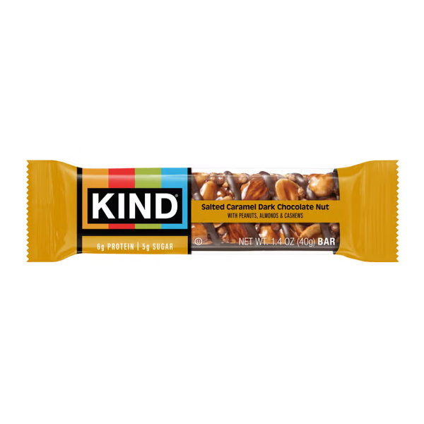 Kind Barra De Proteina Salted Caramel Dark Choco 6Gr X 40Gr