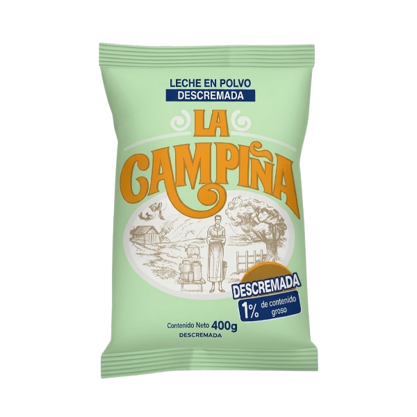 La Campiña Leche Descremada Polvo 400Gr