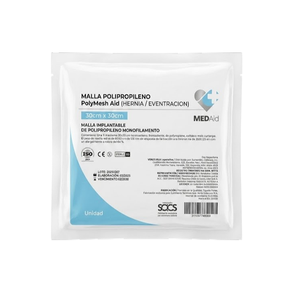 Malla Quirurgica Pp 30Cmx30Cm Medaid