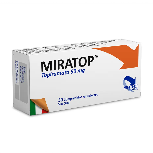 Miratop - Topiramato 50Mg X 30Tab. Snc Pharma
