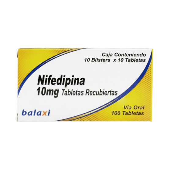 Nifedipina 10Mg X 10 Tabletas De Dispensador Balaxi