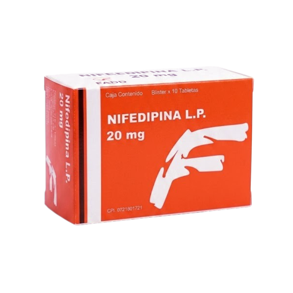 Nifedipina L.P 20Mg X 10 Cápsulas De Dispensador Fahd