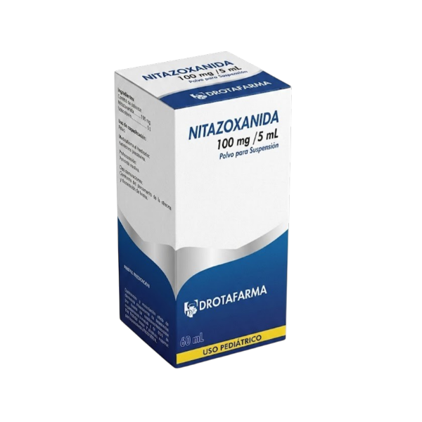 Nitazoxanida Susp./Pvo. 100Mg/5Ml X 60Ml. Drotafarma