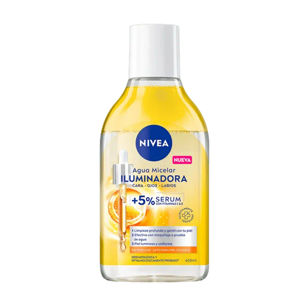 Nivea Agua Micelar Iluminadora Con Vitamina C X 400Ml.