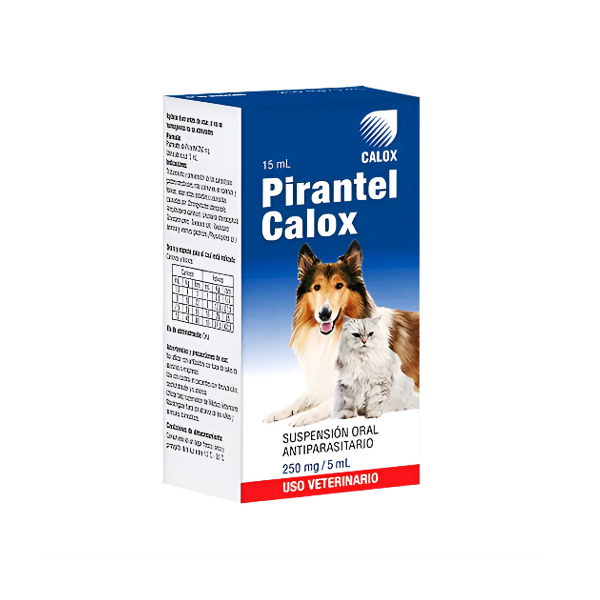 Pirantel Suspensión 250Mg/5Ml X 15Ml (Uso Veterinario). Calox