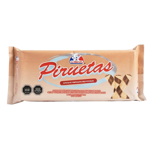 Piruetas Barquillas Rellenas De Sabor A Choco./ Avella 200Gr