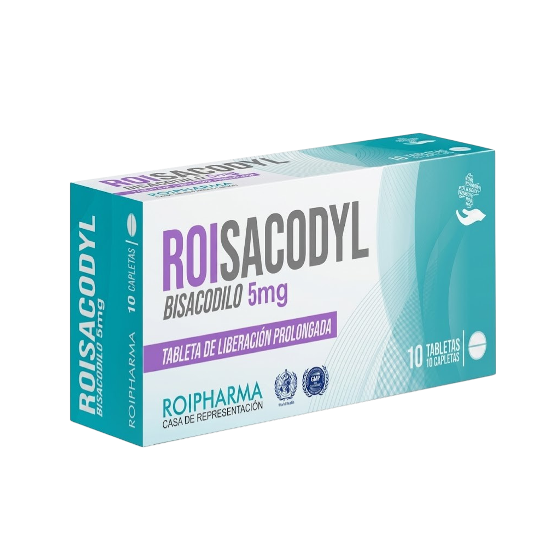 Roisacodyl Bisacodilo 5Mg X 10 Tabletas De Dispensador Roipharma