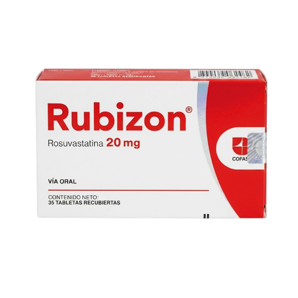Rubizon Rosuvastatina 20Mg X 35 Tabletas Cofasa