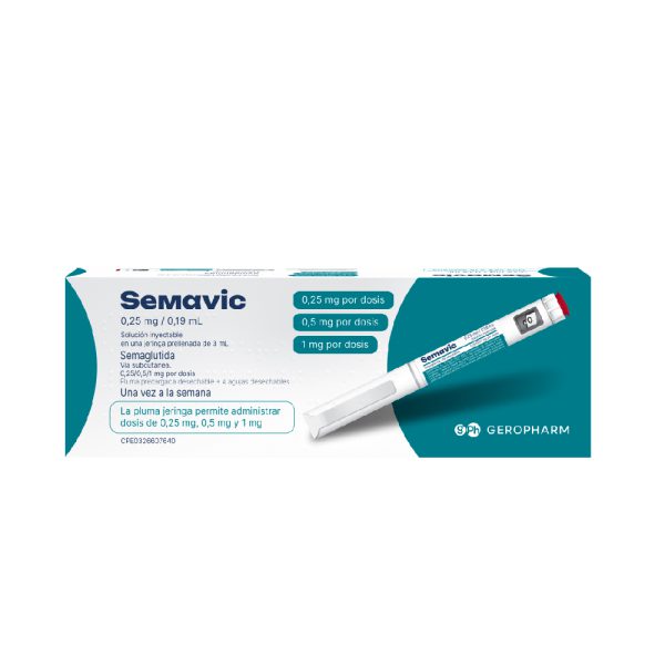 Semavic Pluma Semaglutida 0.25Mg/0.19Ml (Prellenado) Geropharm
