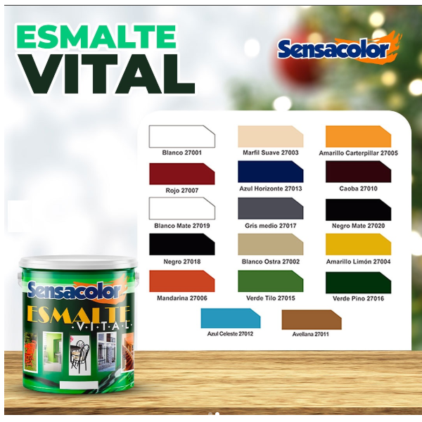 Sensacolor Pintura Vital Aceite Blanco Mate Galon - Imagen 2