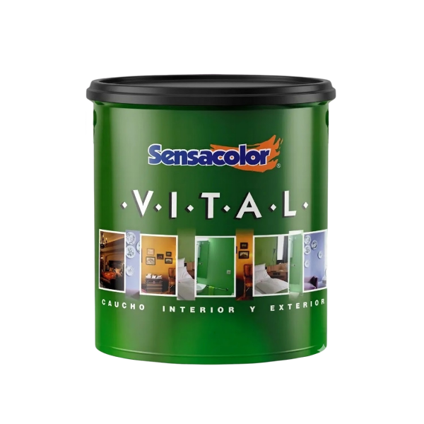 Sensacolor Pintura Vital Caucho T.B Blanco Cuñete