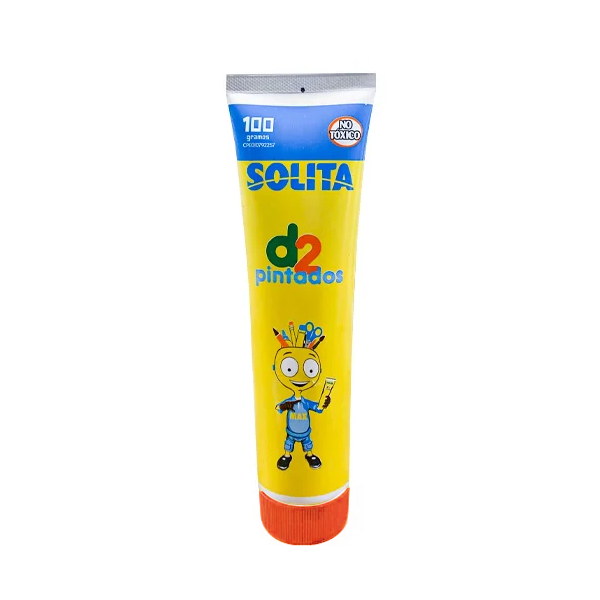 Solita D2 Pintadedos  Color Naranja 100Gr