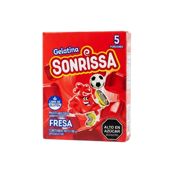 Sonrisa Gelatina Fresa X 66Gr