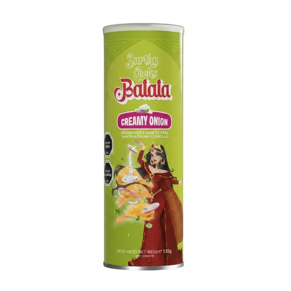 Surthy Cooks Batata Papas Sabor Crema De Cebolla 135Gr