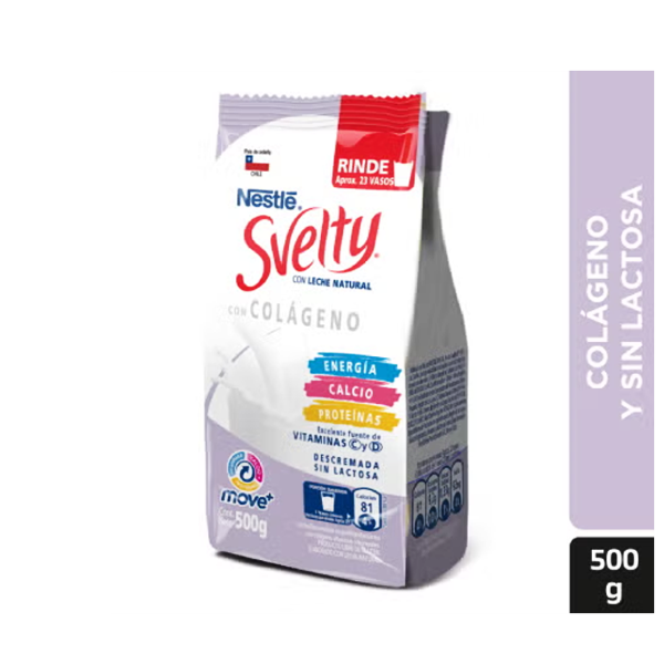 Svelty Leche Natural Con Colageno 500Gr